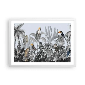 Plakat w białej ramie - Afrykańska bajka - 70x50 cm