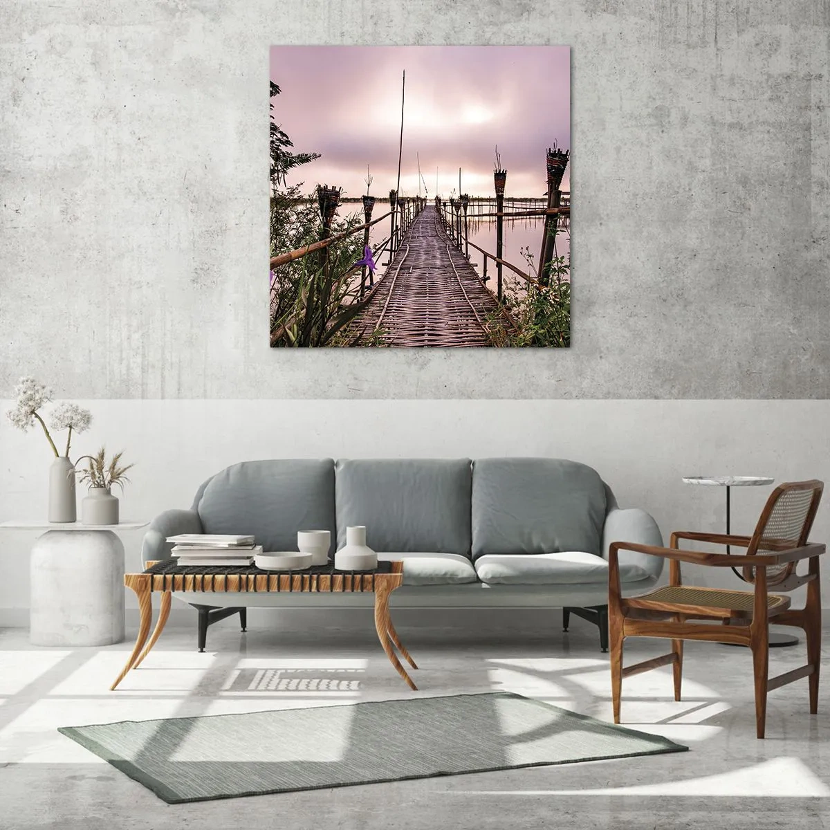 Obraz na szkle - Spokój i cisza Azji - 60x60 cm