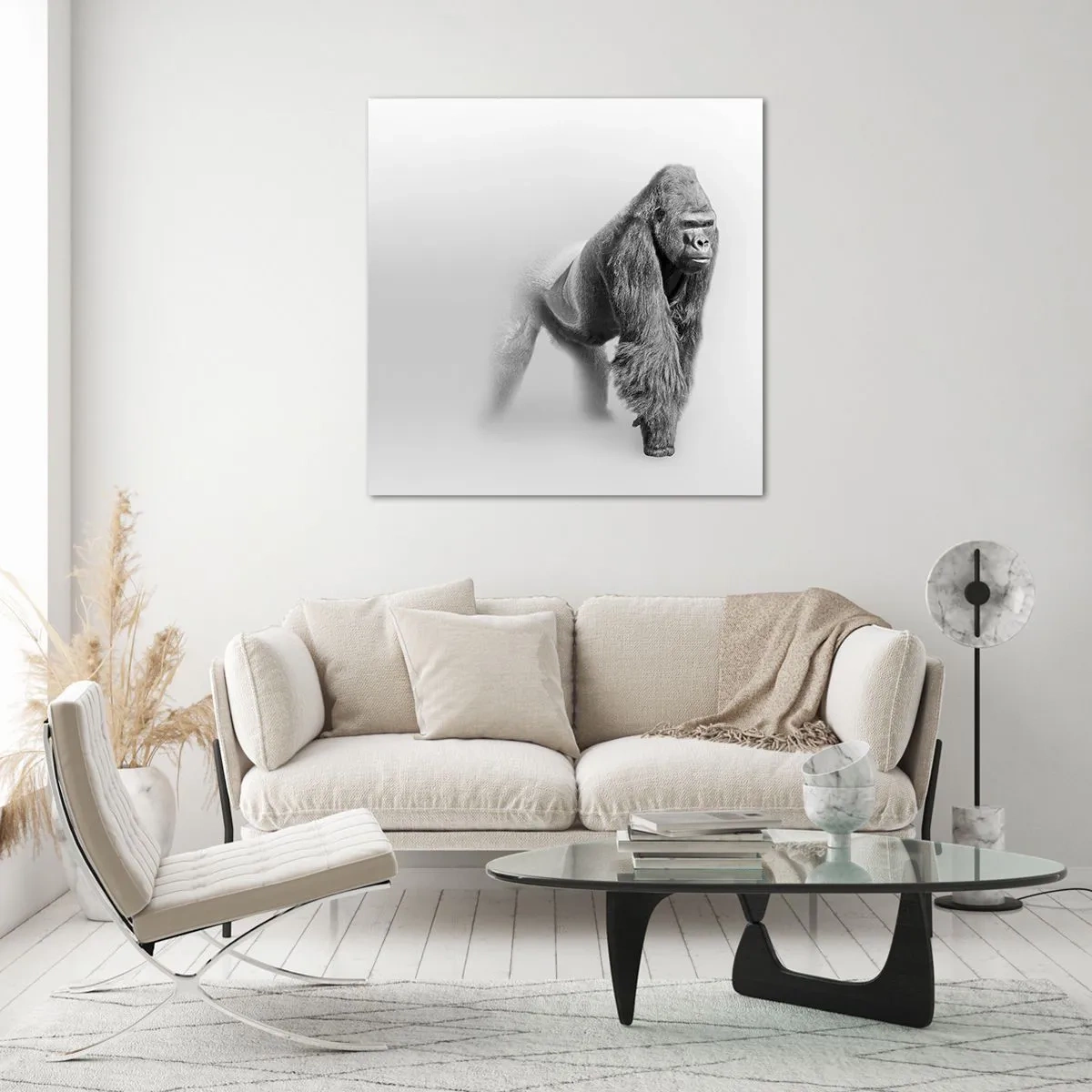 Obraz na szkle - Pewny swej siły - 70x70 cm