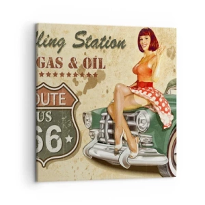 Obraz na płótnie - Wspaniałe lata 40. - 50x50 cm