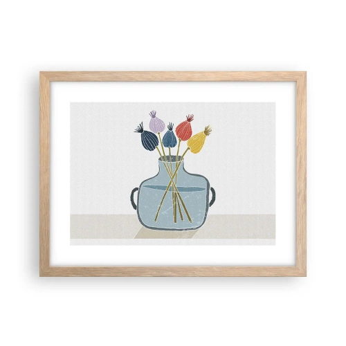 Plakat w ramie jasny dąb - Jak makiem zasiał - 40x30 cm