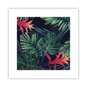 Plakat - Zapłonąć w zieleni - 30x30 cm