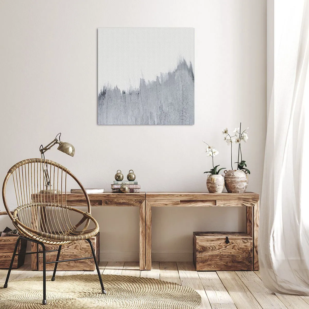 Obraz na płótnie - Tajemniczy zapis - 40x40 cm