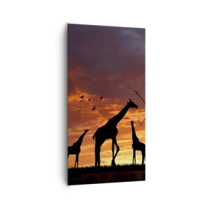 Obraz na płótnie - Mała kolacja w gronie najbliższych - 65x120 cm