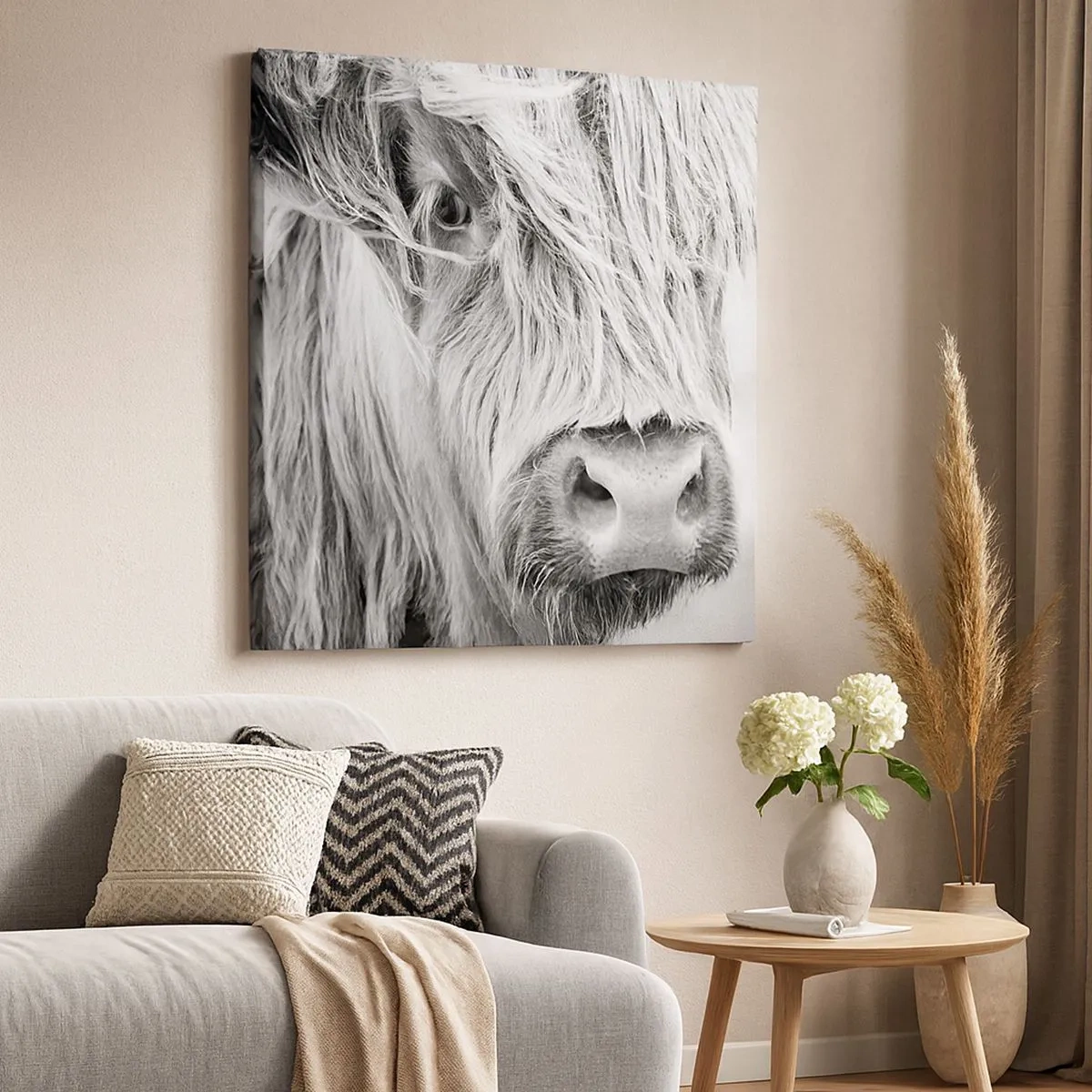 Obraz na płótnie - Szkocka dzikość - 30x30 cm