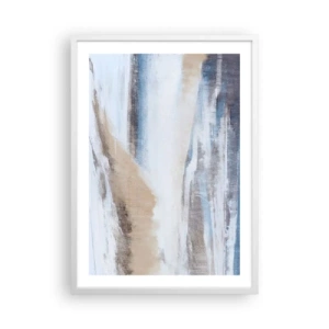 Plakat w białej ramie - Zimowa kompozycja - 50x70 cm