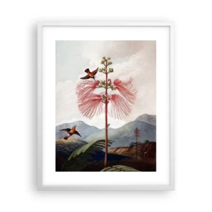 Plakat w białej ramie - W tropikalnym raju - 40x50 cm