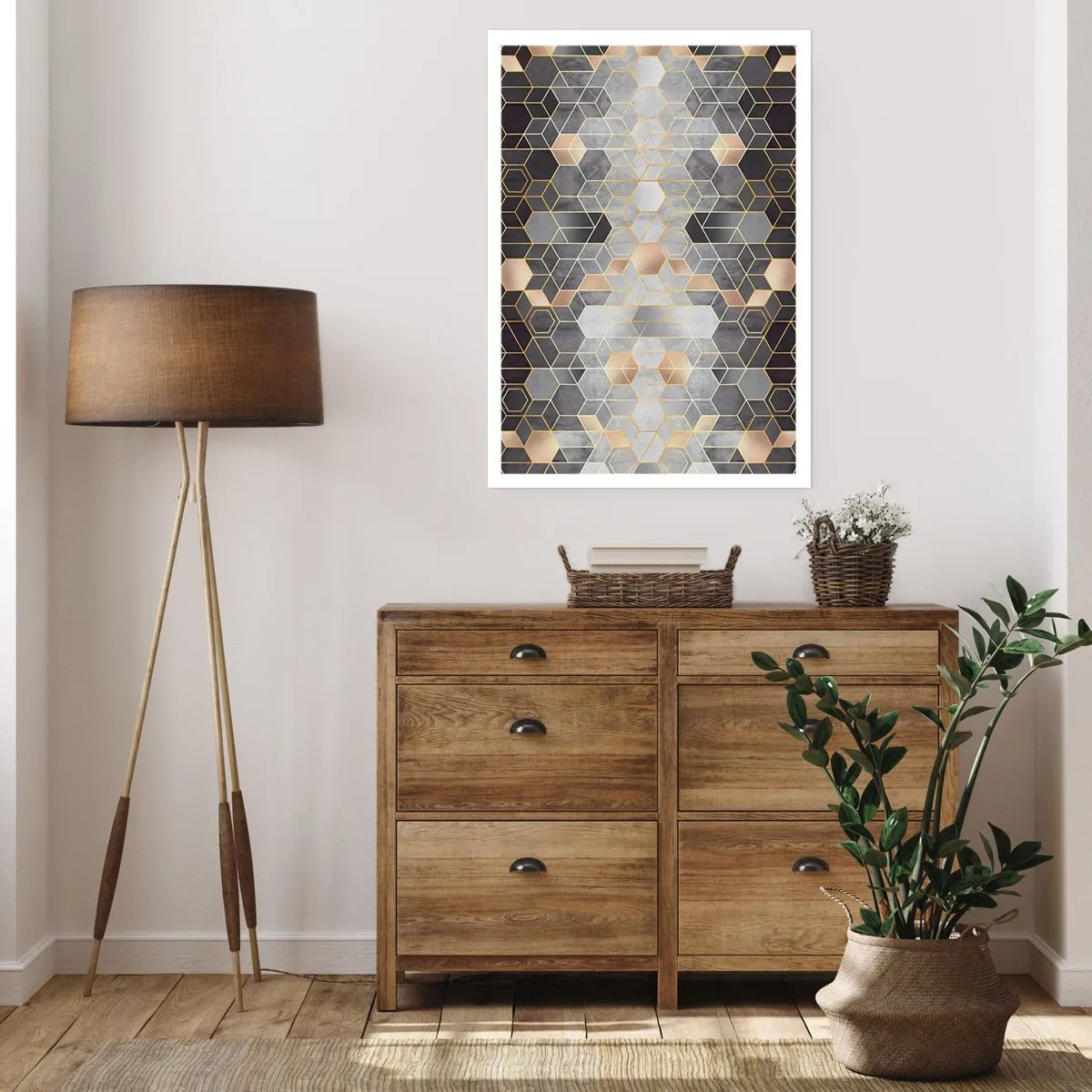 Plakat - Diamentowa kompozycja - 70x100 cm