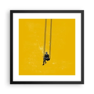 Plakat w czarnej ramie - Dzień jak co dzień - 40x40 cm