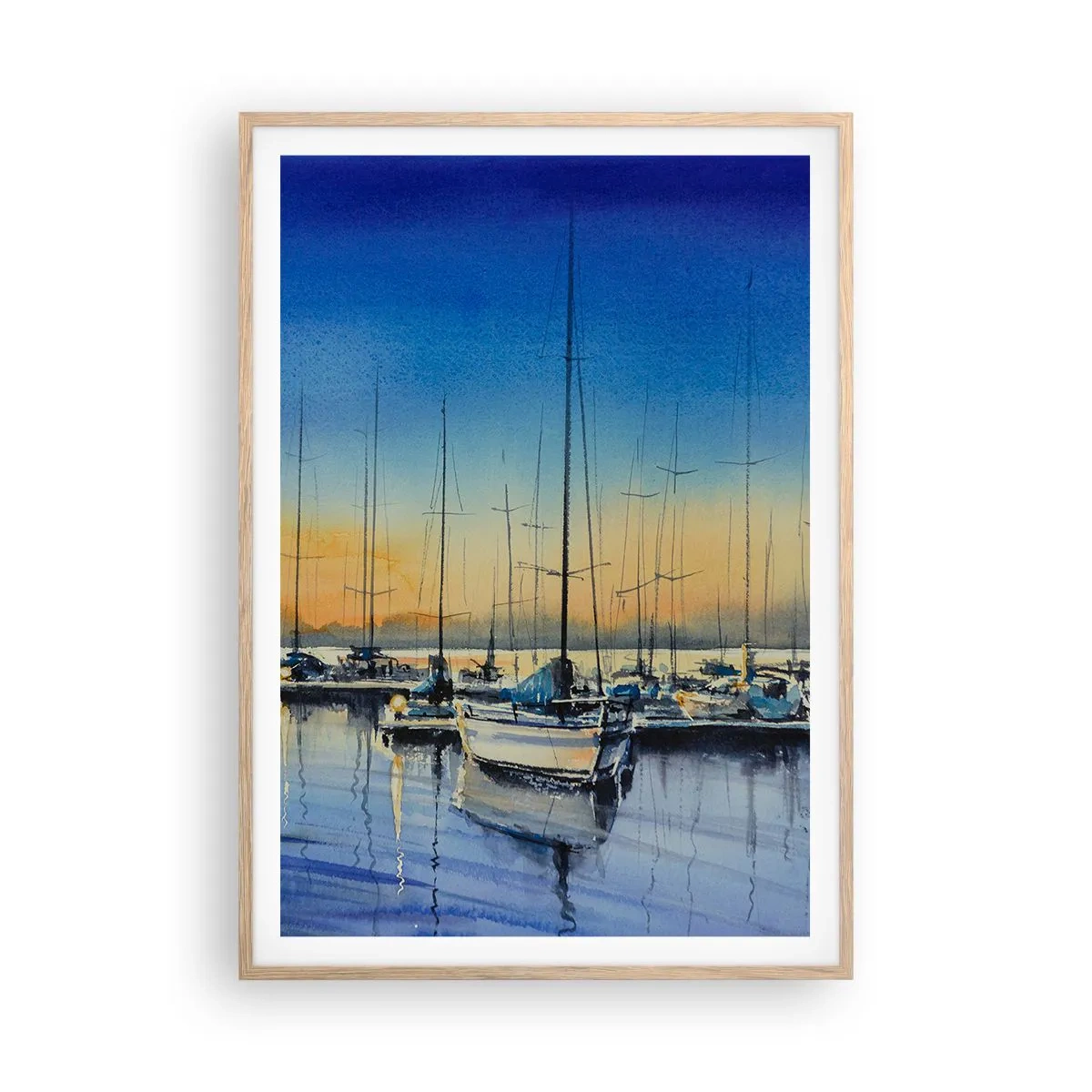 Plakat w ramie jasny dąb - Koniec dobrego dnia - 70x100 cm