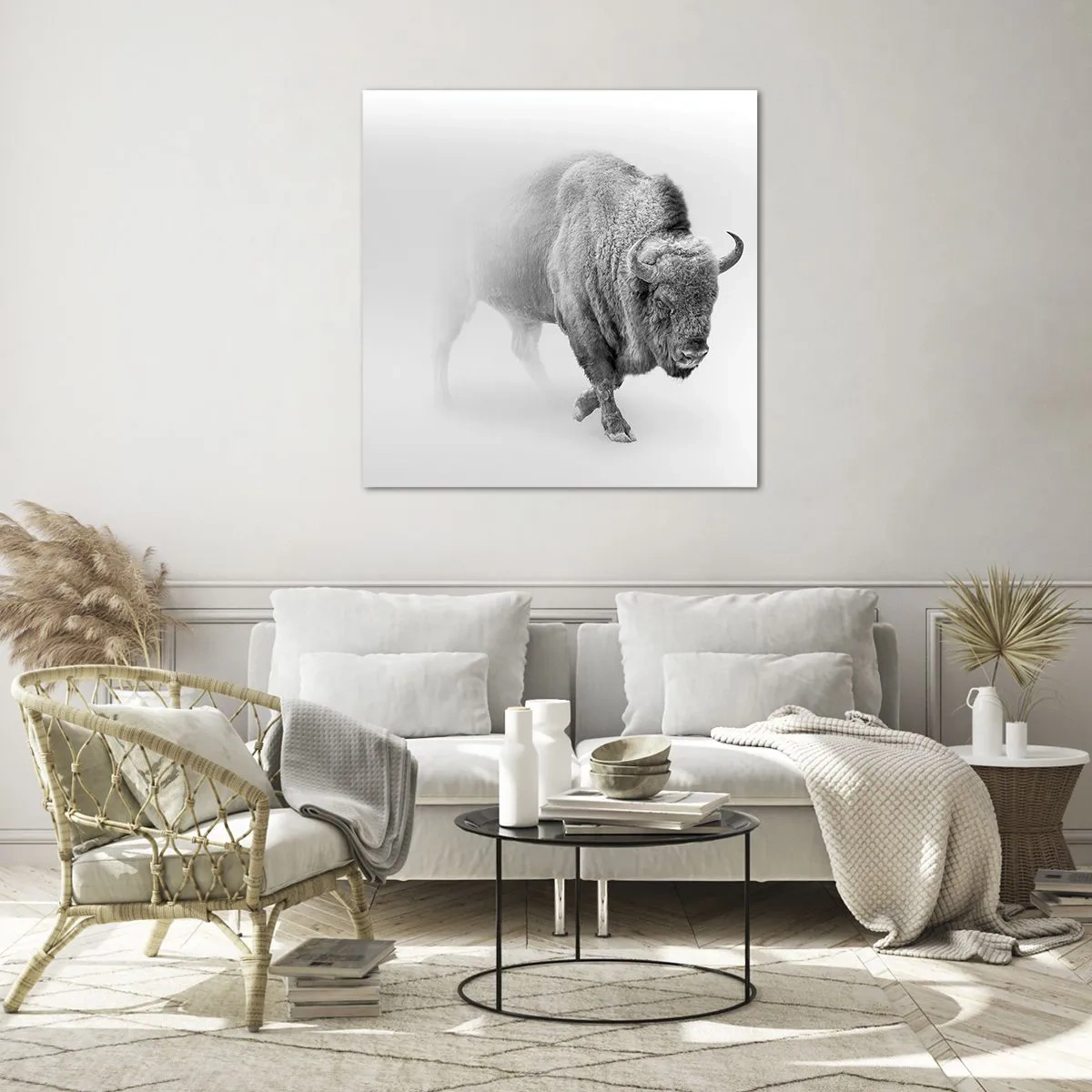 Obraz na szkle - Król prerii - 30x30 cm