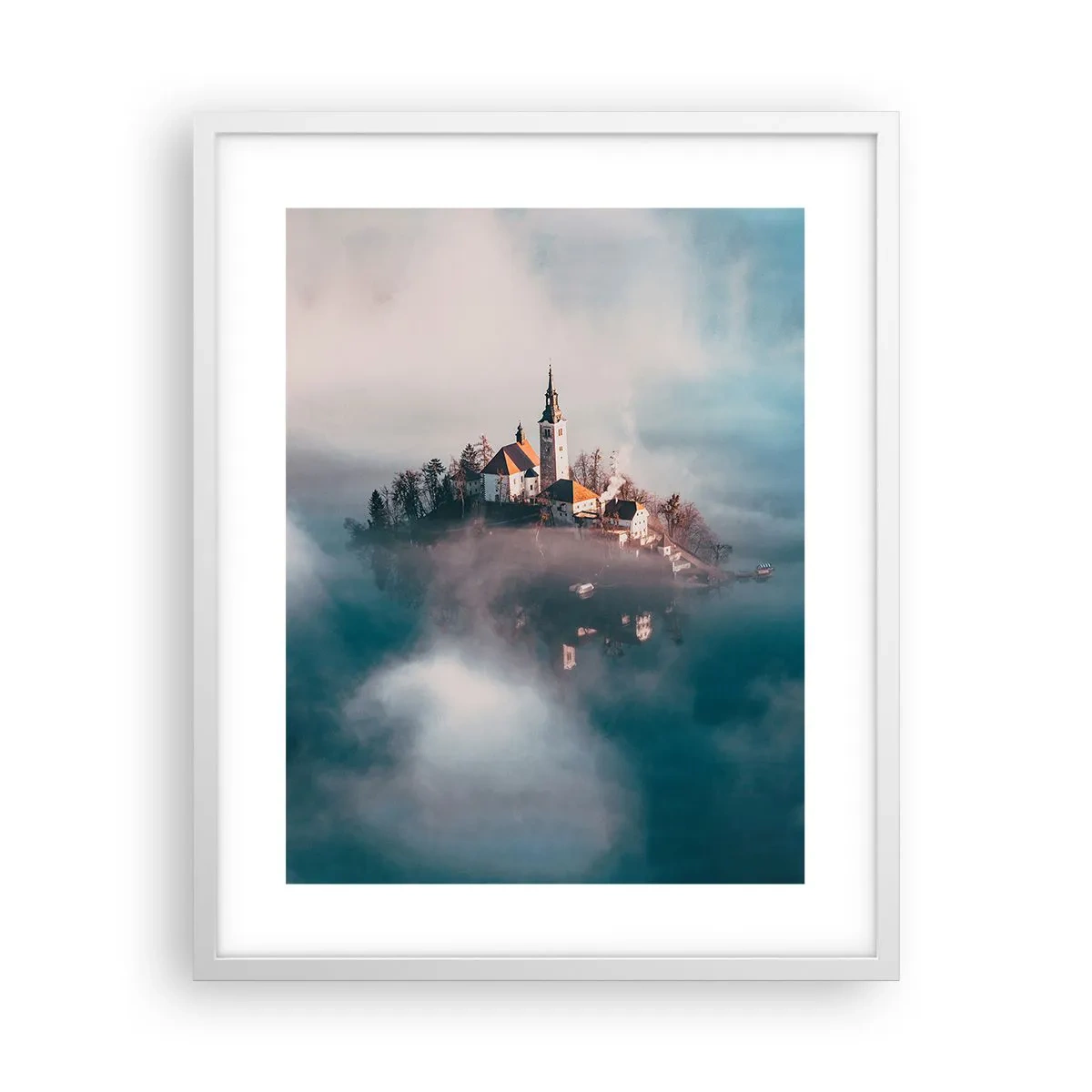 Plakat w białej ramie - Wyspa marzeń - 40x50 cm