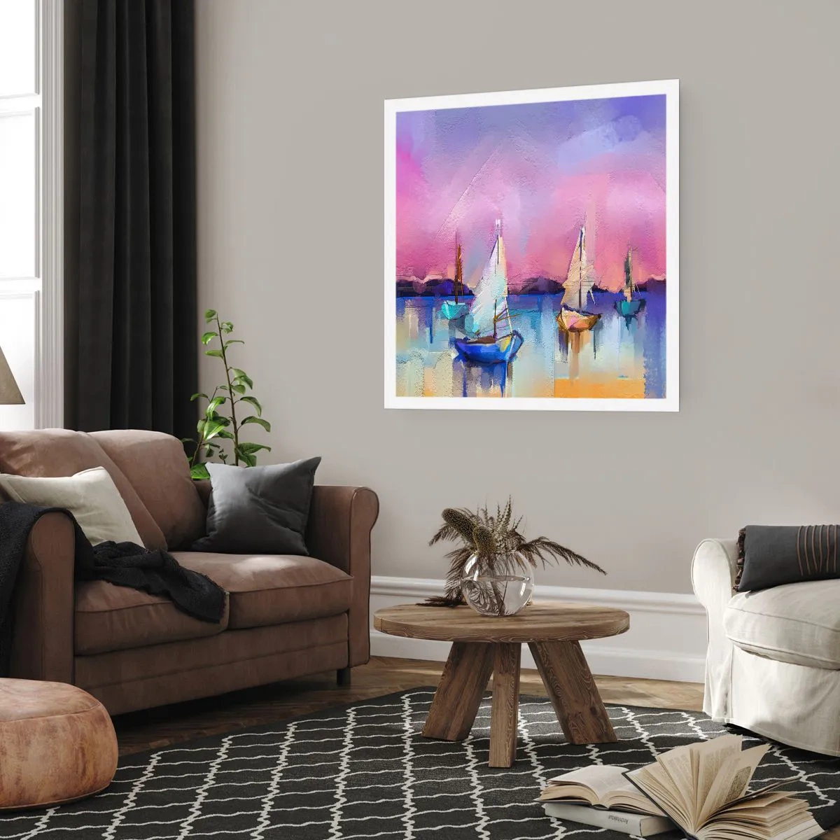 Plakat - Kierunek: szerokie wody - 60x60 cm