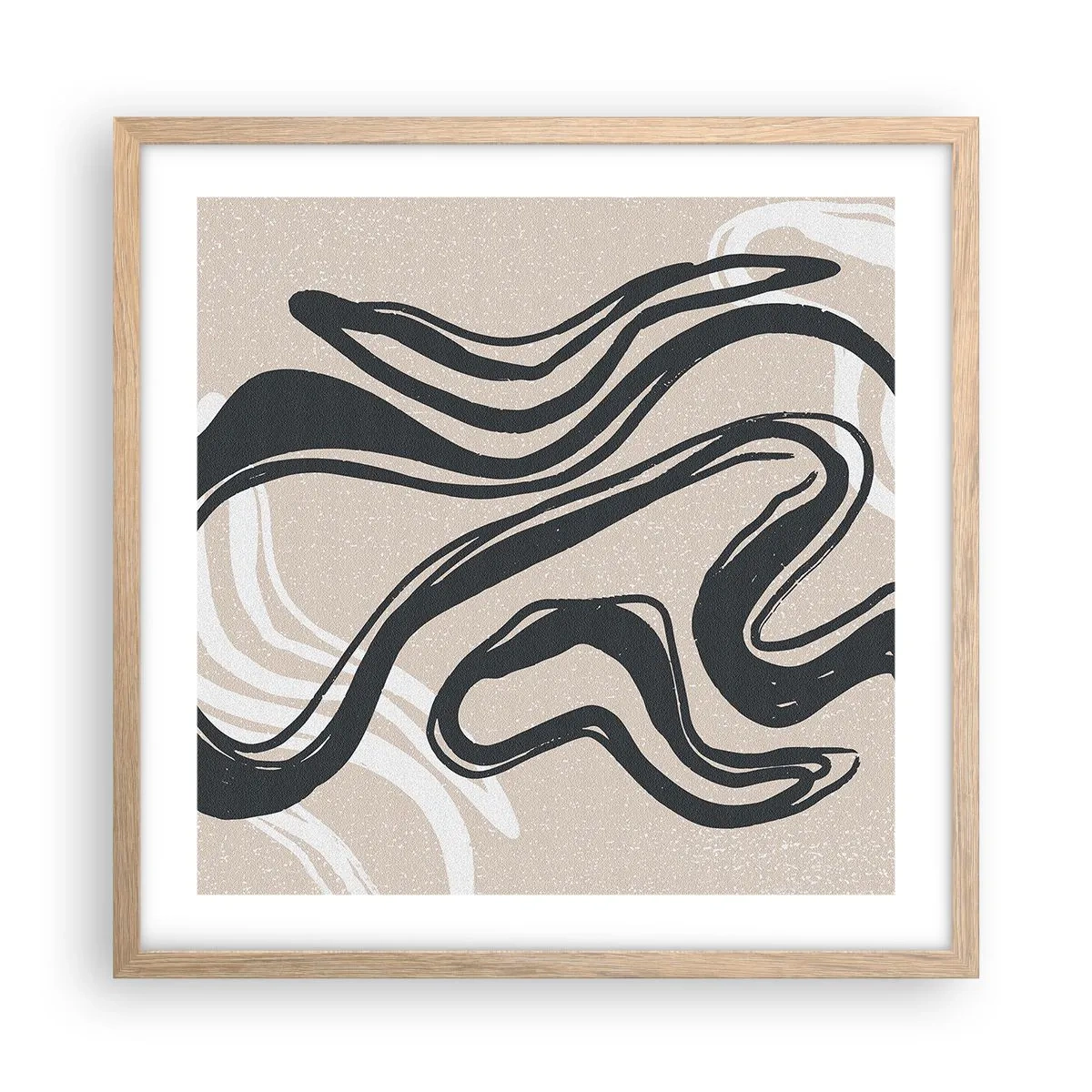 Plakat w ramie jasny dąb - Ekspresja zwielokrotniona - 50x50 cm