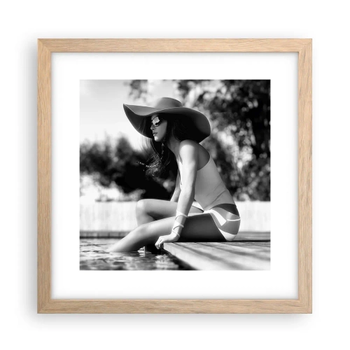 Plakat w ramie jasny dąb - Letnie marzenie - 30x30 cm