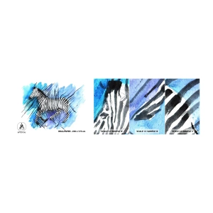 Fototapeta Próbka Standard Eco - Ukryta w paskach - Zwierzęta, Zebra, Afryka - 100x30 cm