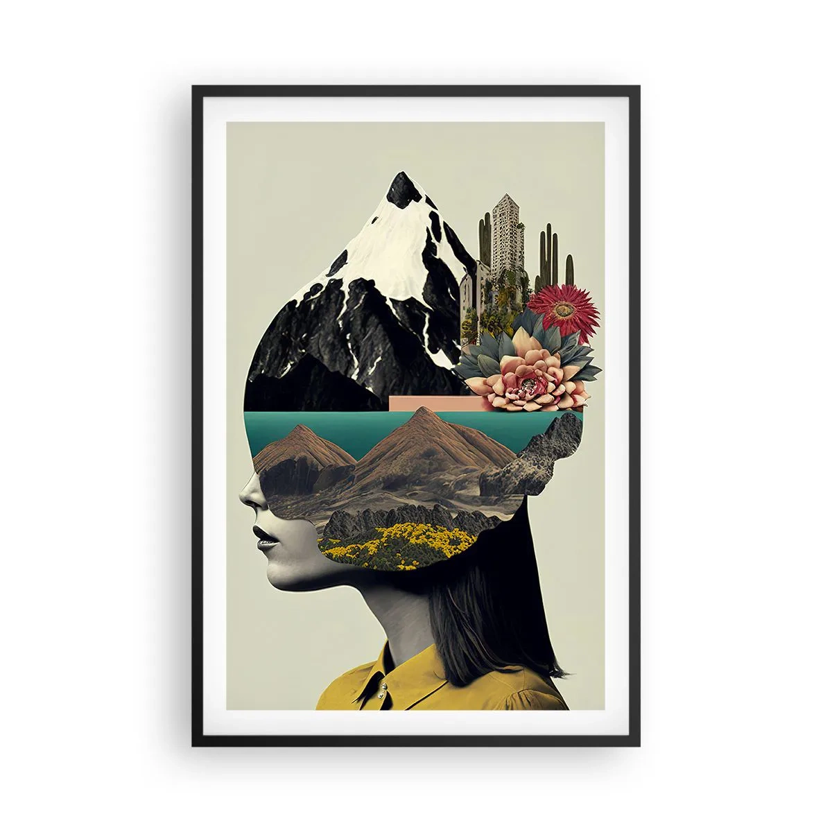 Plakat w czarnej ramie - Kobieta – zawsze tajemnica - 61x91 cm