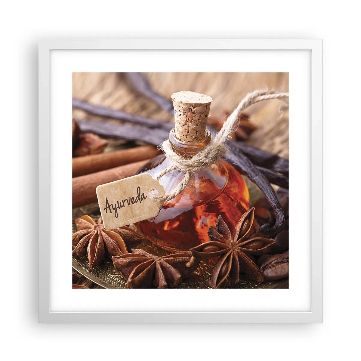 Plakat w białej ramie - Ku jedności ciała i ducha - 40x40 cm