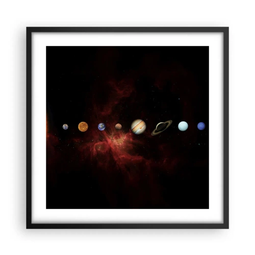 Plakat w czarnej ramie - Nasza okolica - 50x50 cm