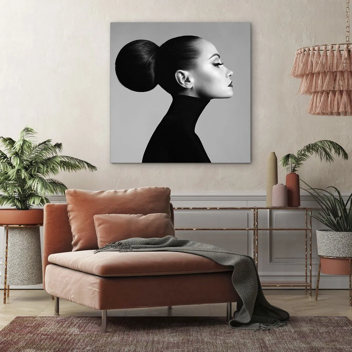 Obraz na płótnie - Współczesna Nefretete - 60x60 cm