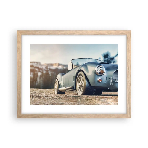 Plakat w ramie jasny dąb - Bo liczy się styl - 40x30 cm