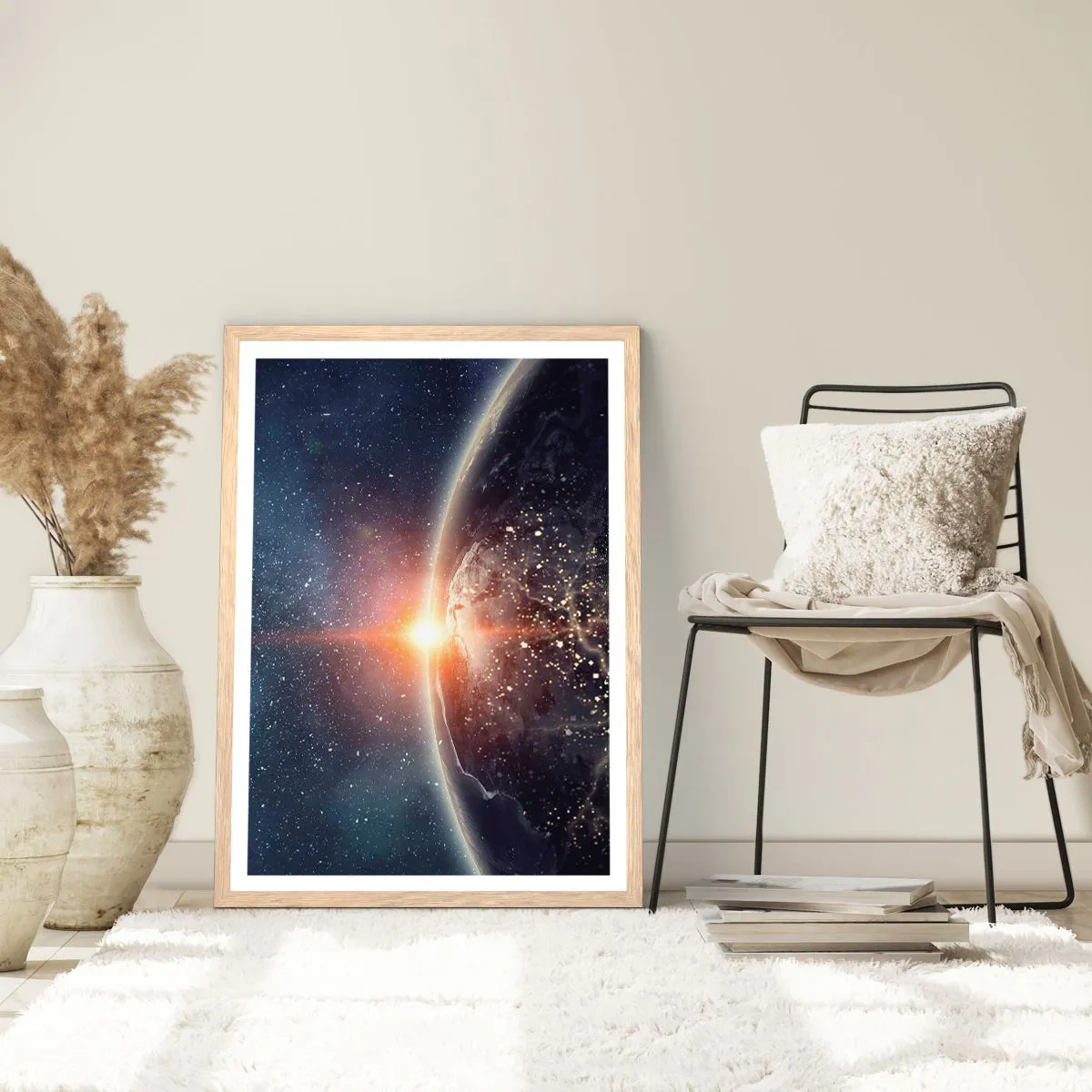 Plakat w ramie jasny dąb - W nowej perspektywie - 40x50 cm