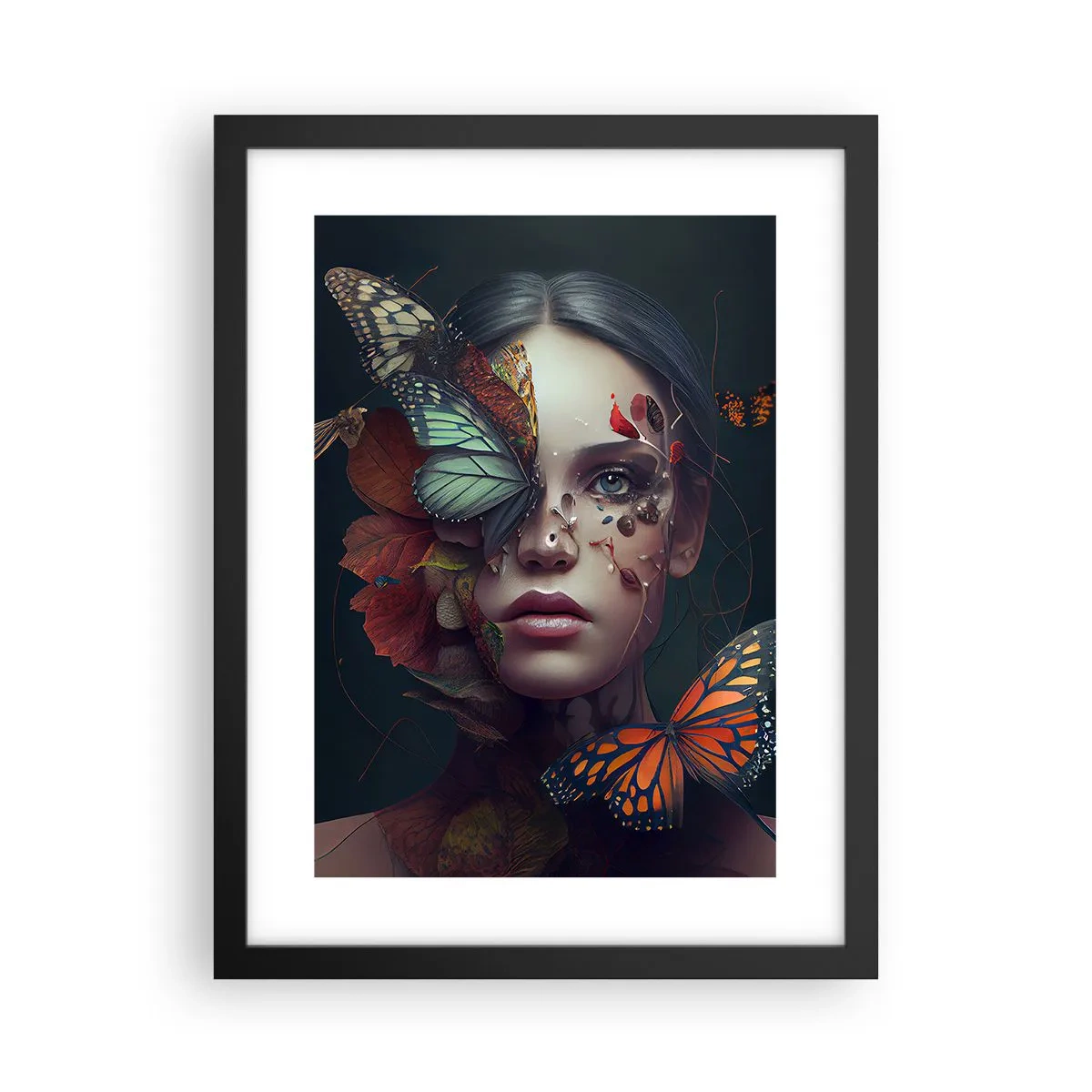 Plakat w czarnej ramie - Cudowna metamorfoza - 30x40 cm