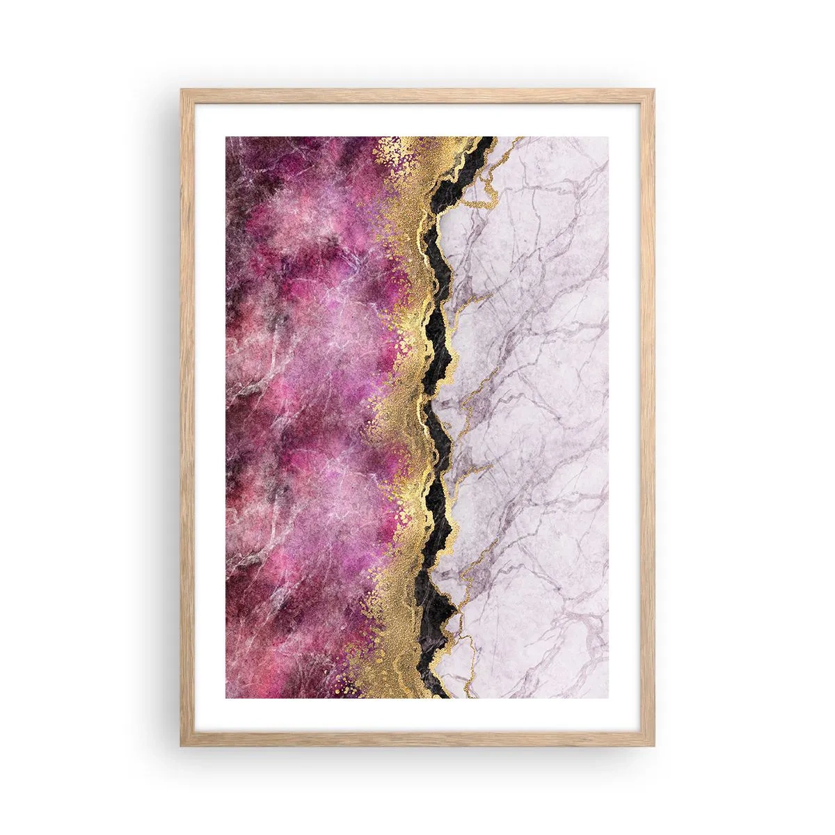 Plakat w ramie jasny dąb - Na granicy - 50x70 cm