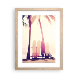 Plakat w ramie jasny dąb - To będzie wspaniały dzień - 30x40 cm