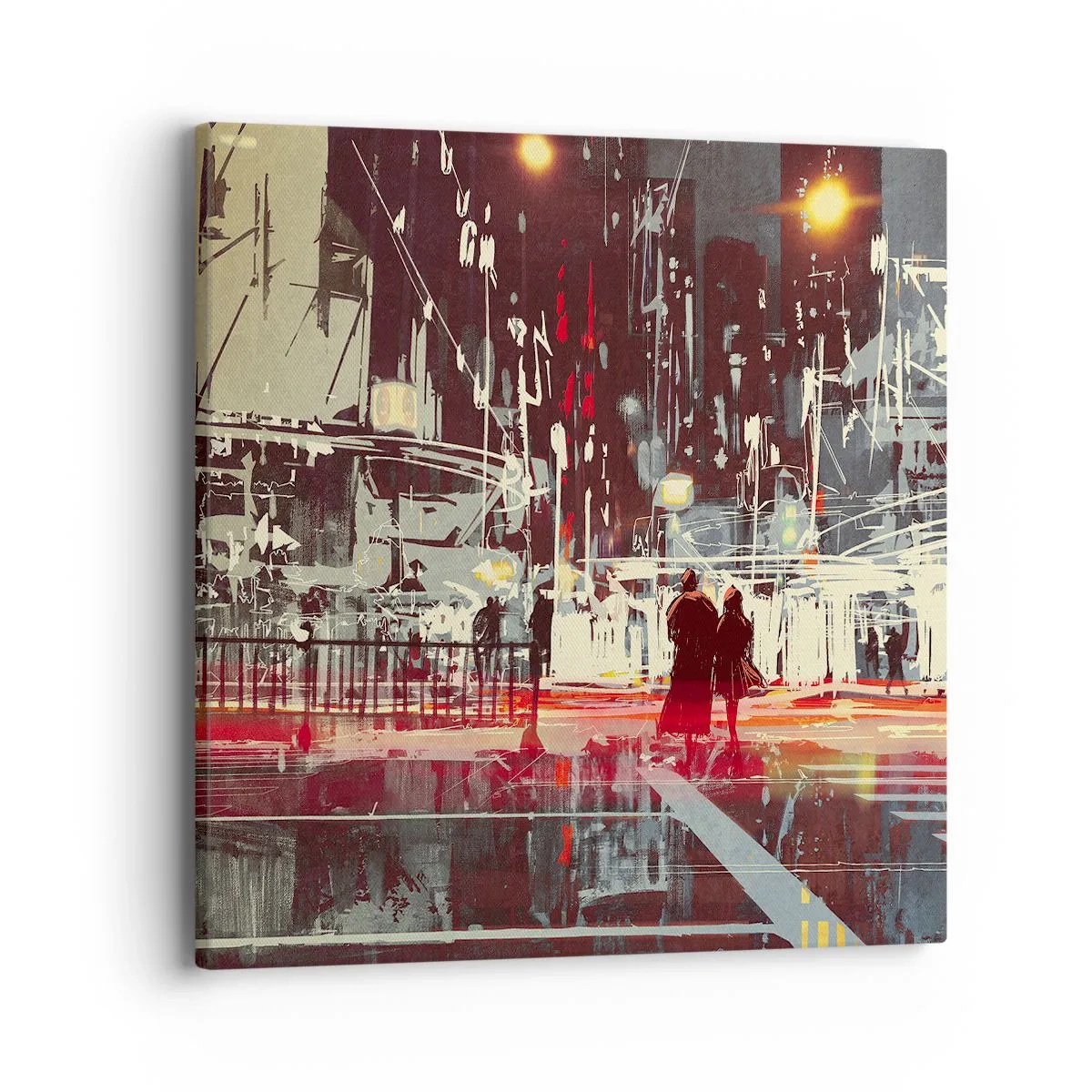 Obraz na płótnie - Wielkomiejska przeprawa - 40x40 cm