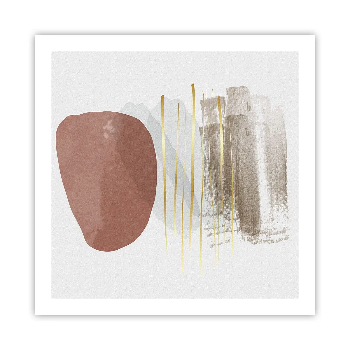 Plakat - Abstrakcyjna kolumnada - 60x60 cm