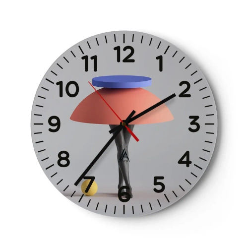 Zegar ścienny - Kompozycja surrealistyczna - 40x40 cm