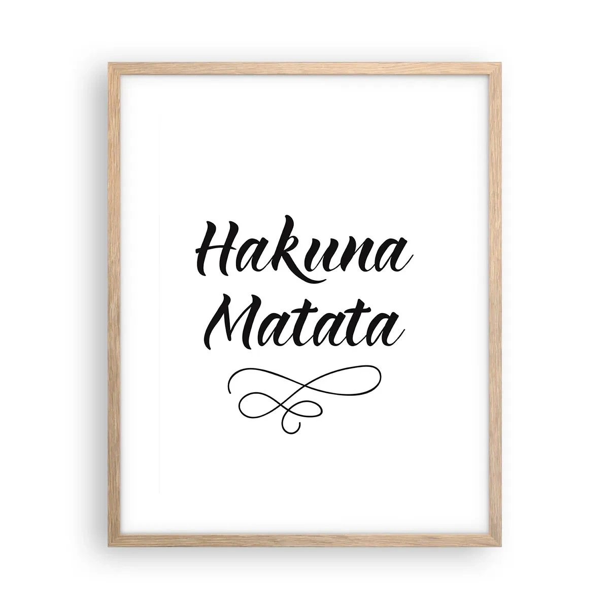 Plakat w ramie jasny dąb - Najlepsza rada - 40x50 cm