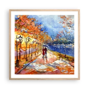 Plakat w ramie jasny dąb - Razem do granicy czasu - 60x60 cm