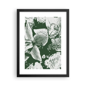 Plakat w czarnej ramie - Bukiet - świat zieleni - 30x40 cm