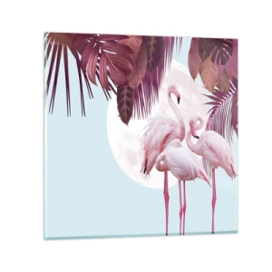 Obraz na szkle - Trzy ptasie gracje - 50x50 cm