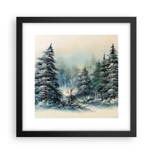 Plakat w czarnej ramie - Gotowe do Świąt - 30x30 cm