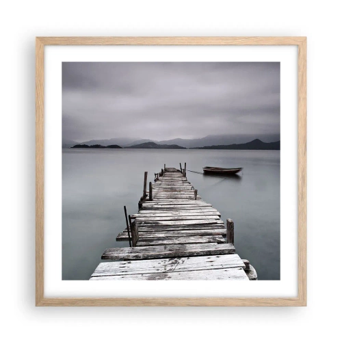 Plakat w ramie jasny dąb - Jutro możesz ruszać - 50x50 cm