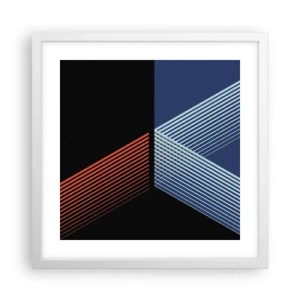 Plakat w białej ramie - Prosta historia - 40x40 cm