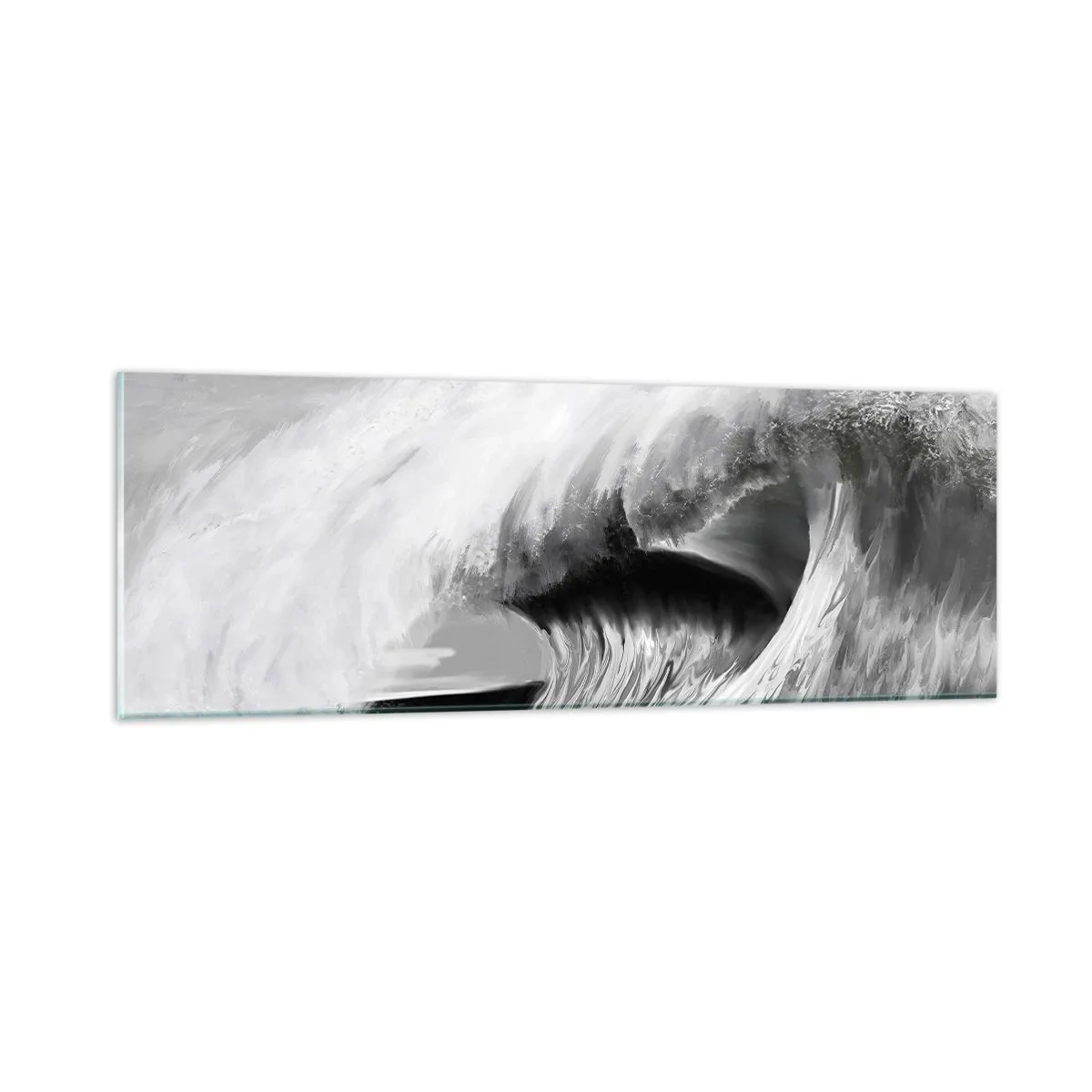 Obraz na szkle - Gniew oceanu - 90x30 cm