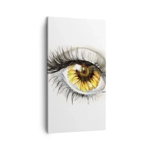 Obraz na płótnie - Spojrzenie gorące jak lato - 45x80 cm