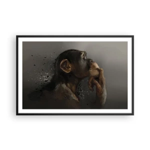 Plakat w czarnej ramie - Z pewnością myśliciel - 91x61 cm