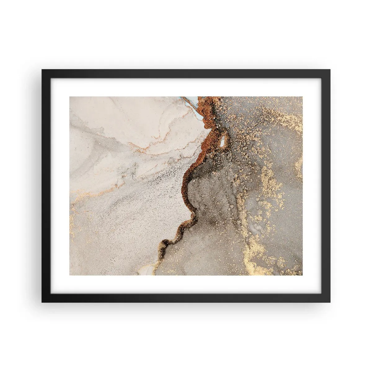 Plakat w czarnej ramie - Na granicy barw - 50x40 cm