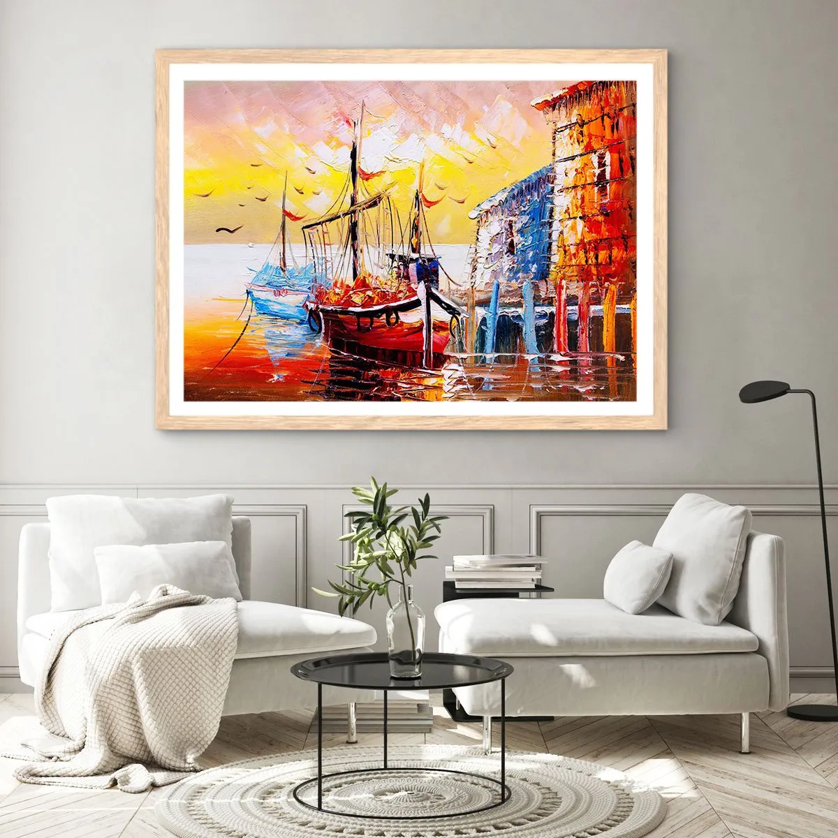 Plakat w ramie jasny dąb - Szczęśliwy powrót - 70x50 cm