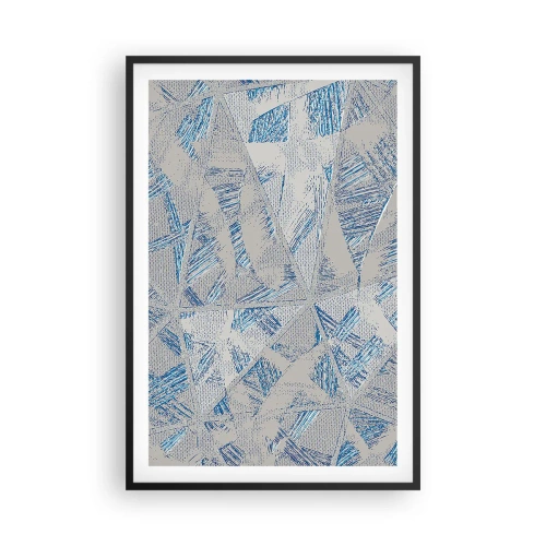 Plakat w czarnej ramie - W szaroniebieskim labiryncie - 61x91 cm