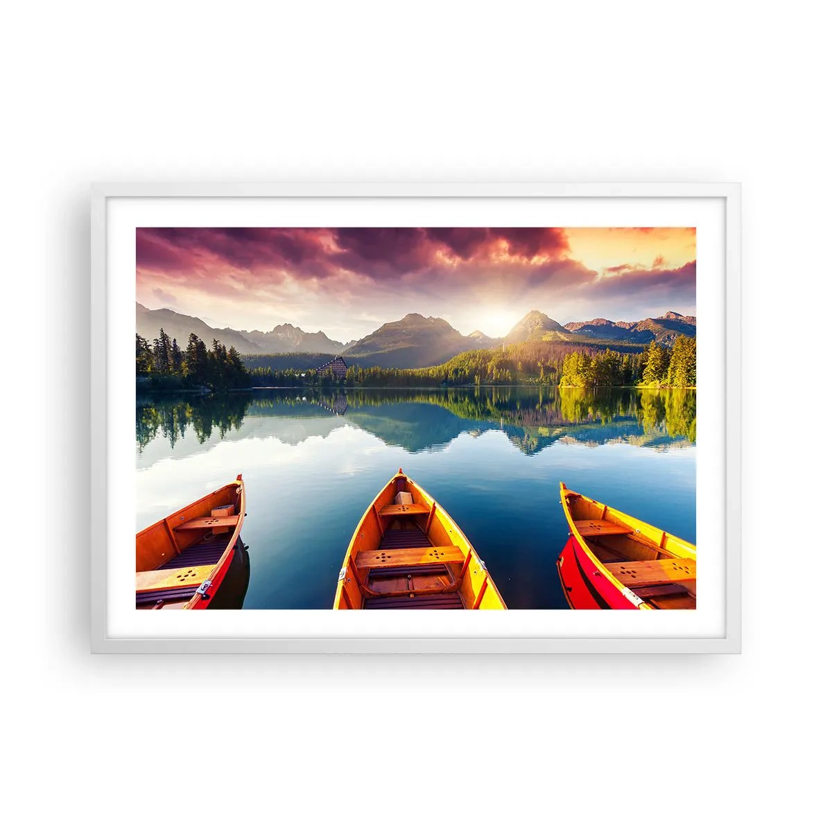 Plakat w białej ramie - Nic przeciw naturze - 70x50 cm