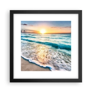 Plakat w czarnej ramie - Widok wart zachodu - 30x30 cm
