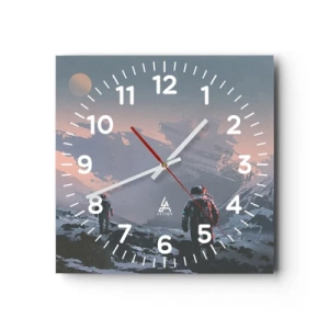 Zegar ścienny - Pod nieznaną gwiazdą - 30x30 cm