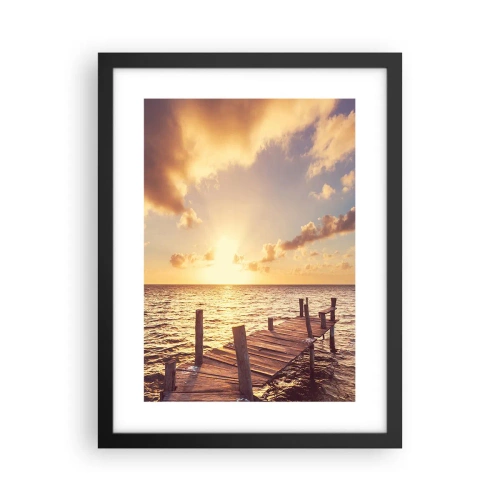 Plakat w czarnej ramie - Złota kraina łagodności - 30x40 cm