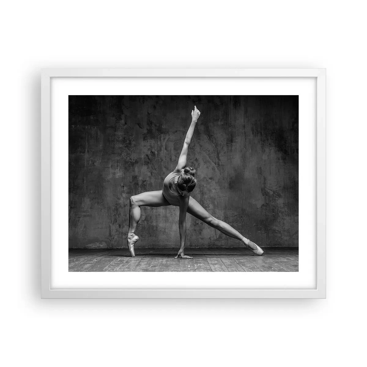 Plakat w białej ramie - Ideał równowagi - 50x40 cm